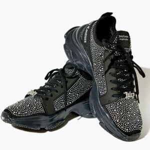 Juicy Couture Forever 21 Rhinestone Black Sneakers NWT Size 7